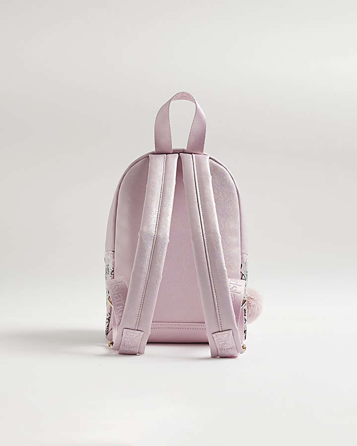 Girls Pink Graffiti Backpack