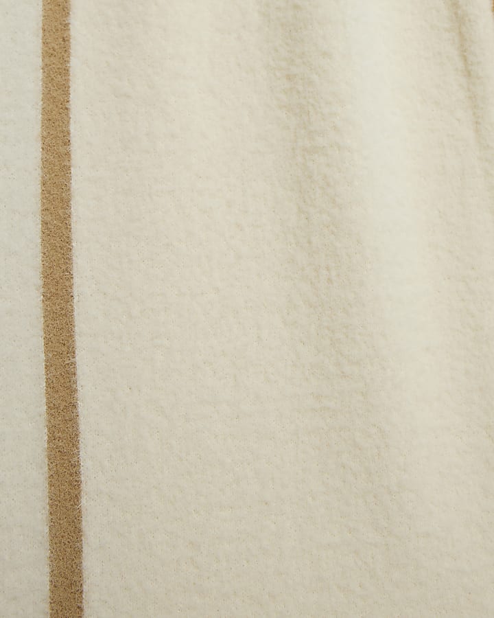 Girls Cream Hybrid Bomber Set