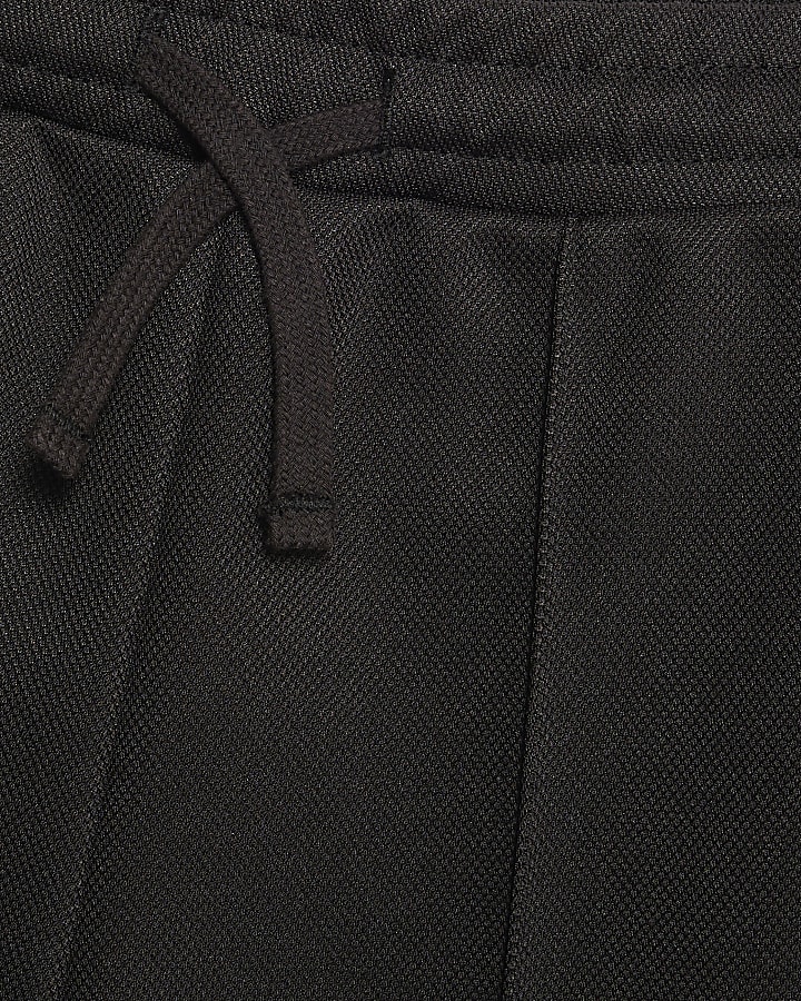 Mini Boys Black Colour Block Sweatshirt Set