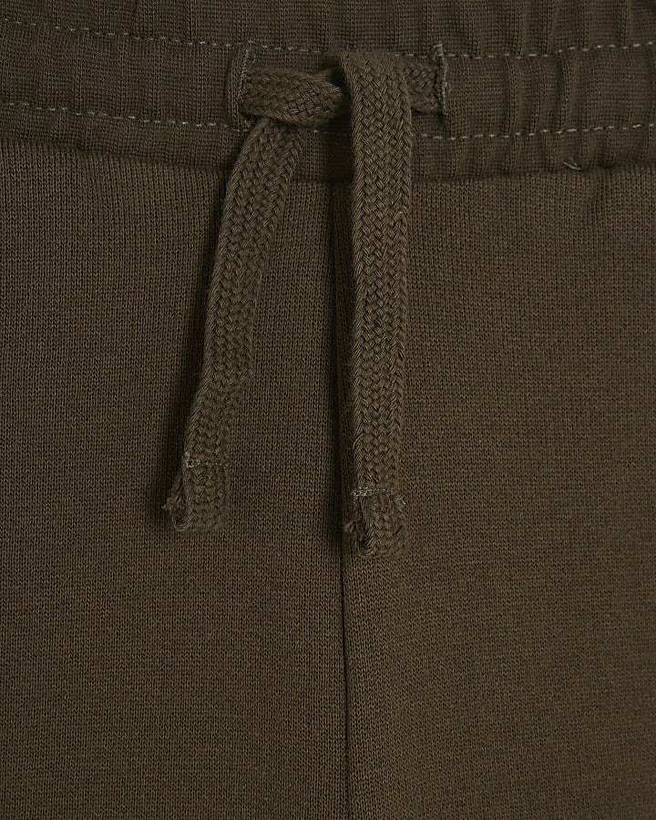 Boys Khaki and Grey Pack Of 2 Cuffed Joggers