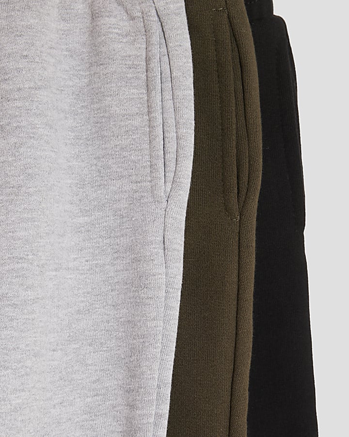 Mini Boys Khaki Pack Of 3 Joggers