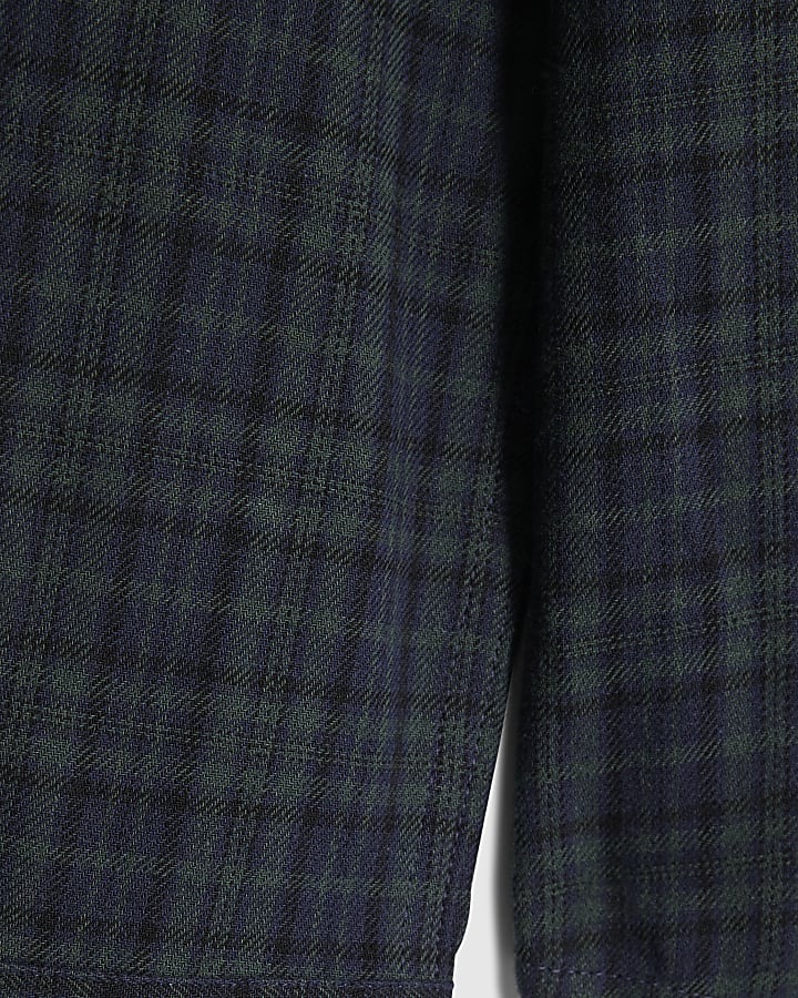 Boys Green Check Shirt