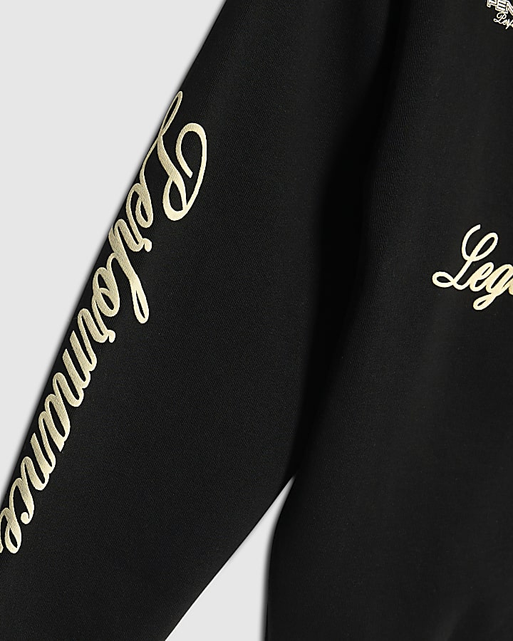Boys Black Legacy Sports Zip Through Hoodie