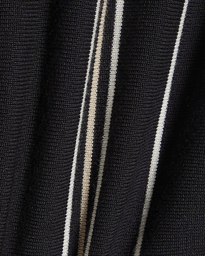 Boys Navy Stripe Funnel Top