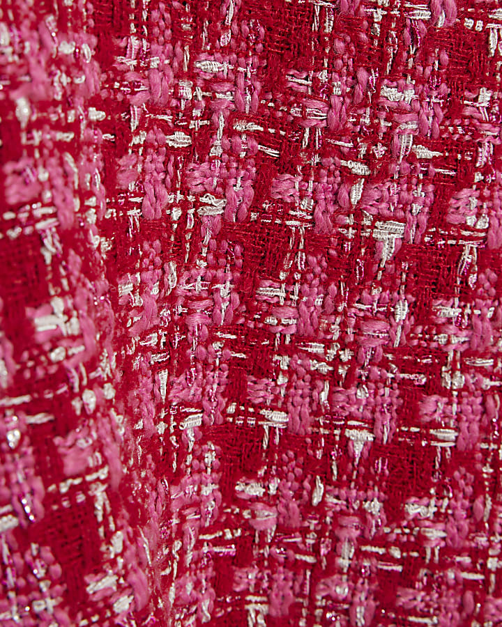 Mini Girl Pink Velvet Bow Boucle Dress