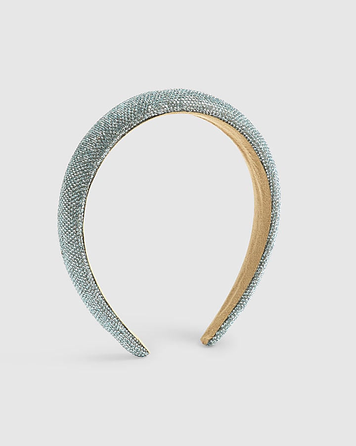 Girls Blue Crystal Headband