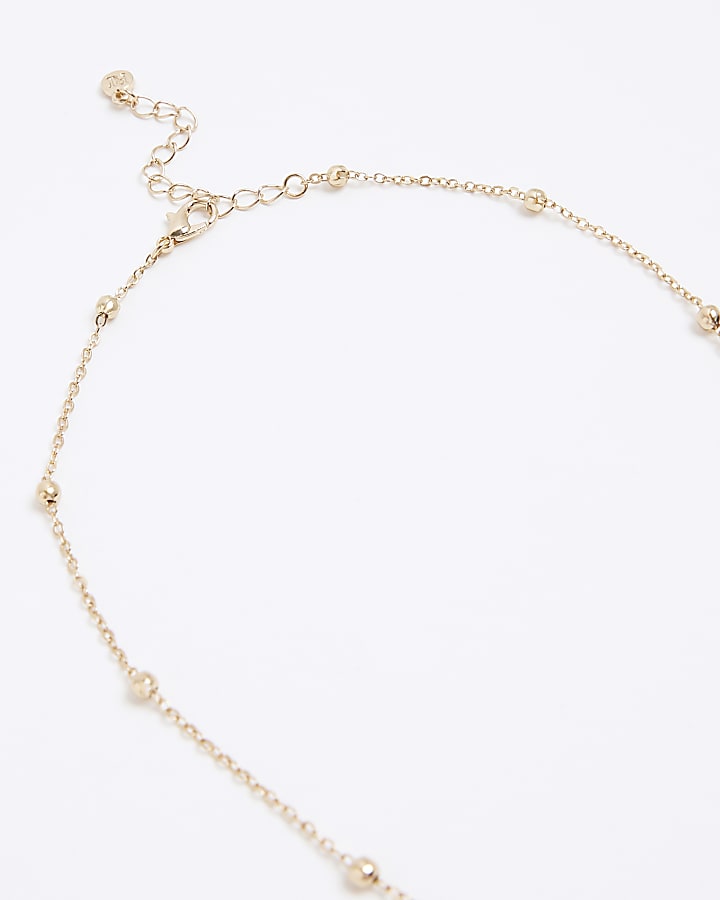 Girls Gold Floral Heart Locket Necklace
