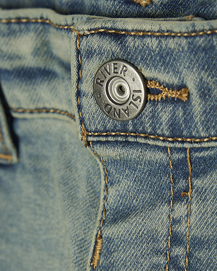 Mini Boys Blue Loose Fit Baggy Jeans