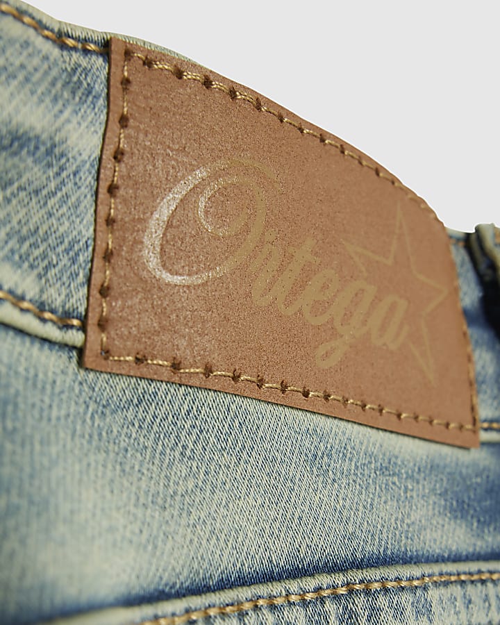 Mini Boys Blue Loose Fit Baggy Jeans