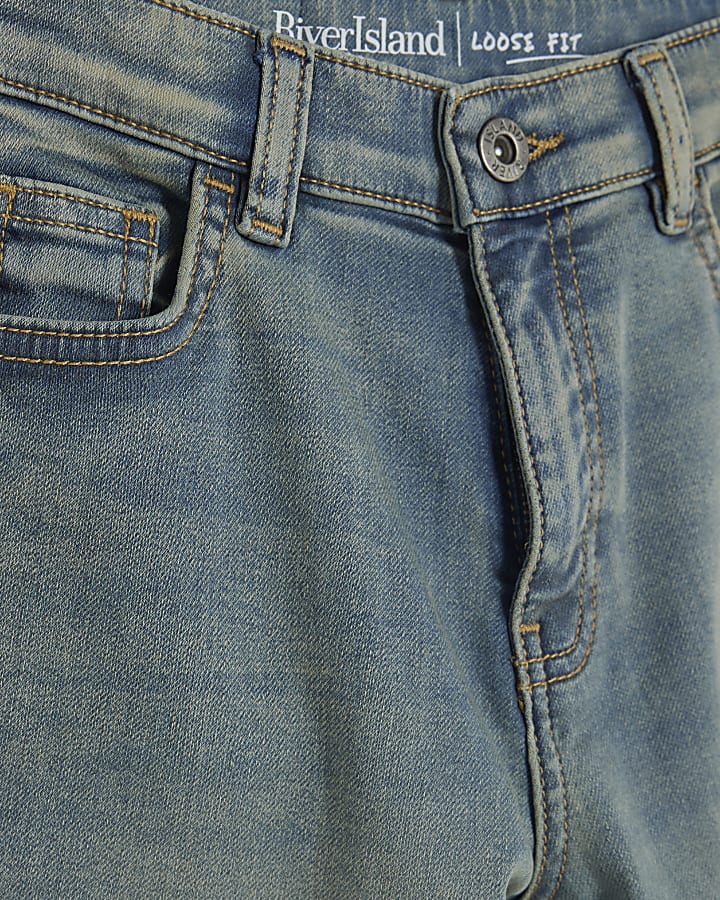 Boys Blue Loose Fit Baggy Jeans