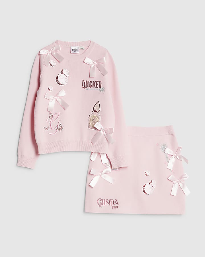 Wicked Girls Pink Glinda Icons Knitted Set