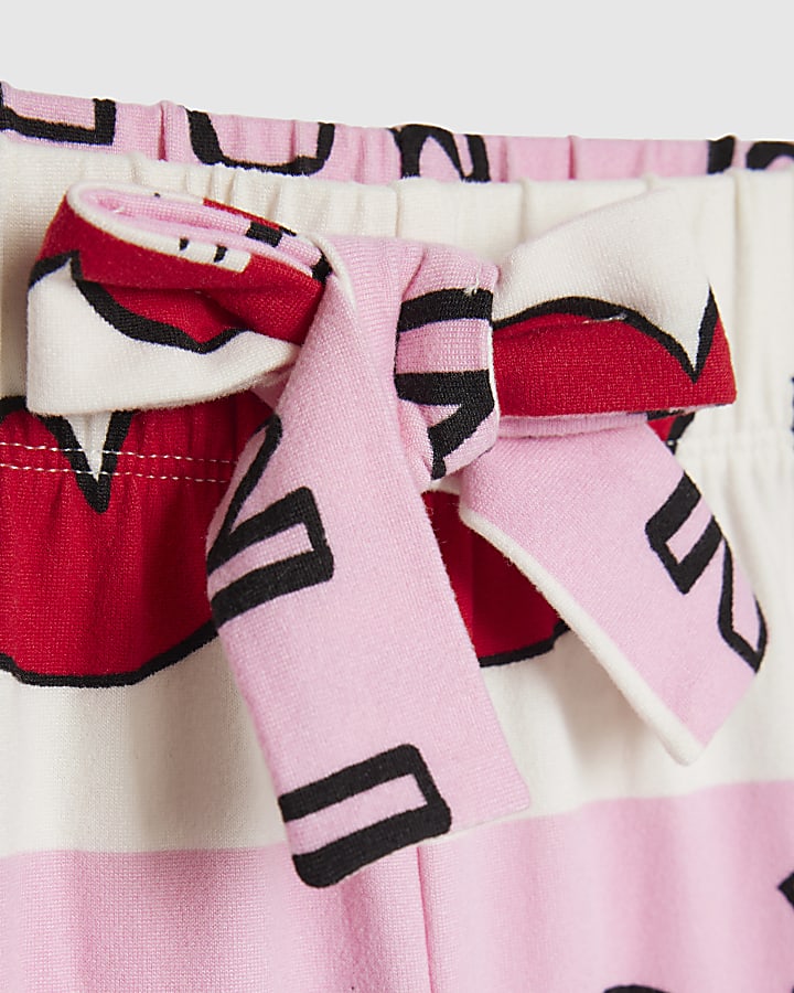 Nephthys Mini Girls Pink Apres Ski Pyjama Set