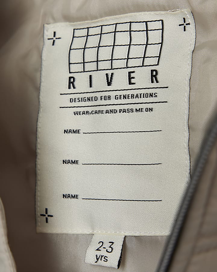 Mini Boys Beige Hooded Hybrid Jacket