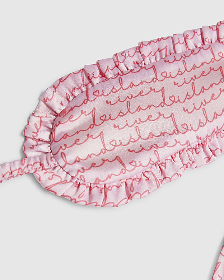 Girls Pink RI Script Monogram Pyjamas Set