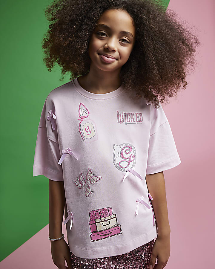 Wicked Girls Pink Glinda Icons T-shirt