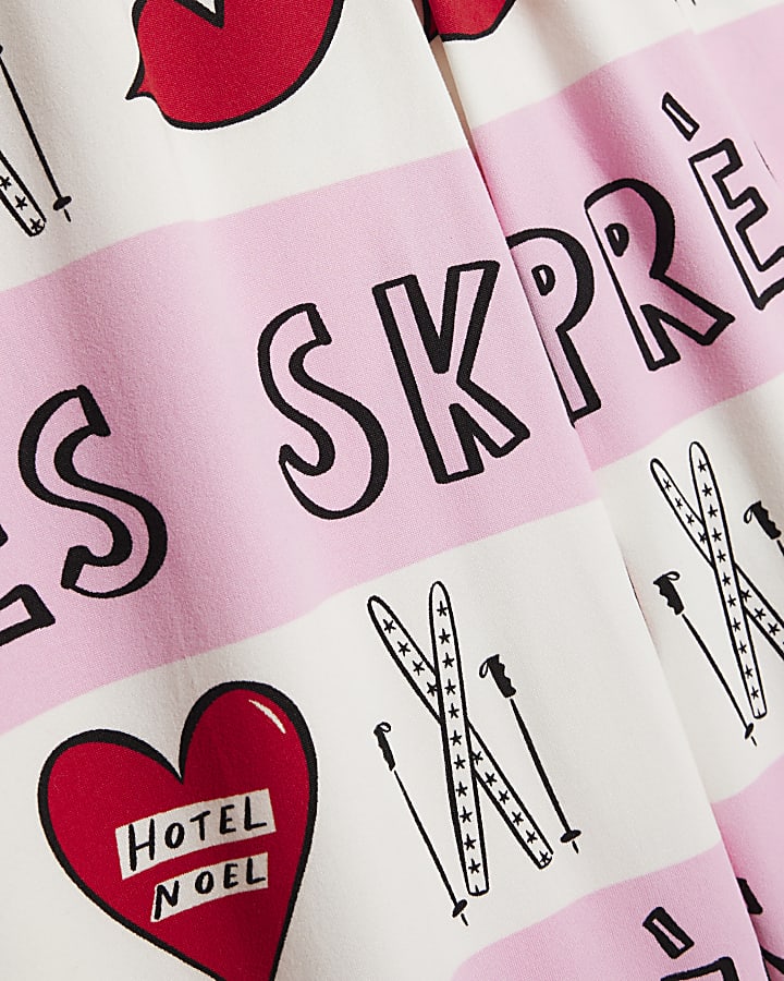 Nephthys Girls Pink Apres Ski Pyjama Set