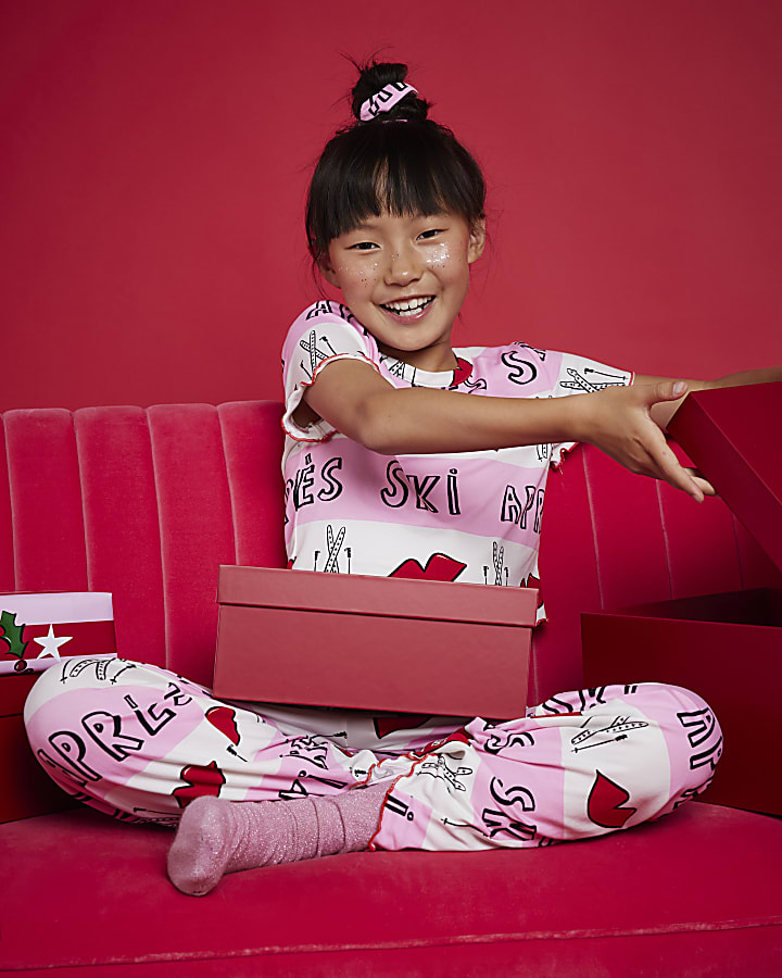 Nephthys Girls Pink Apres Ski Pyjama Set