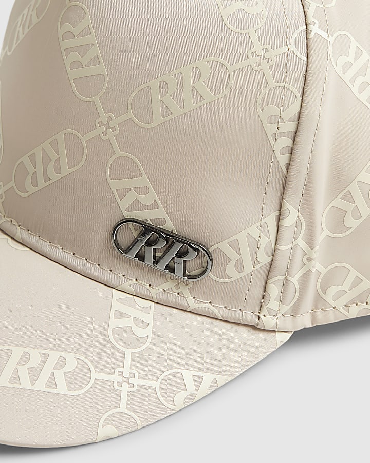 Mini Boys Beige Monogram Cap