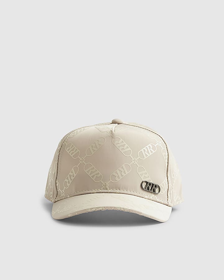 Mini Boys Beige Monogram Cap