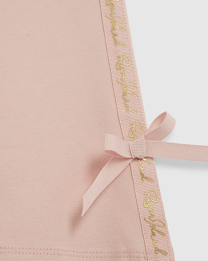 Girls Pink Bow RI T-Shirt Set