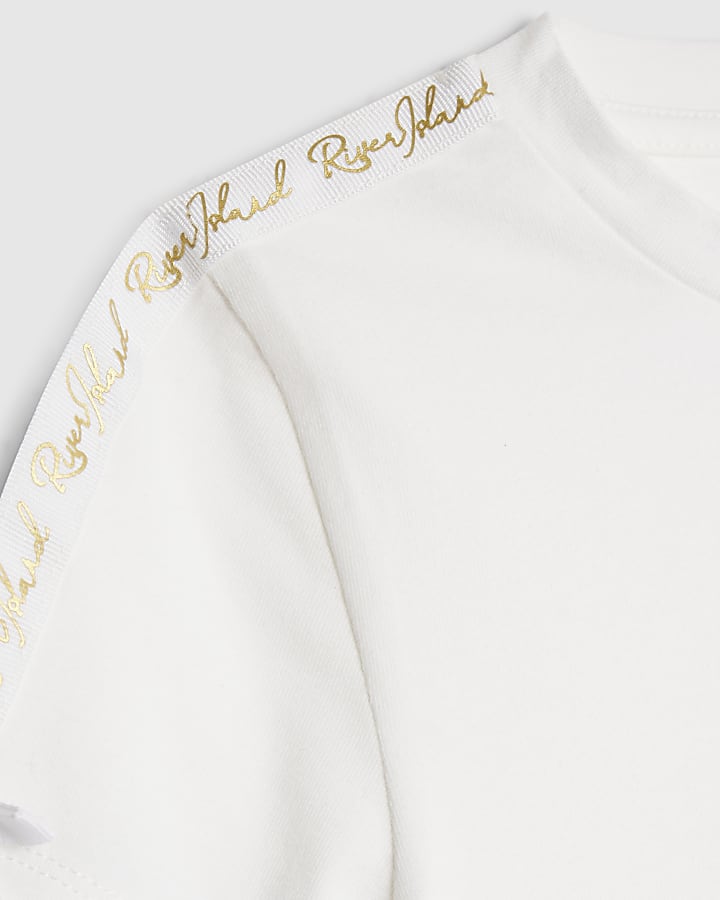 Girls Brown Bow RI T-Shirt