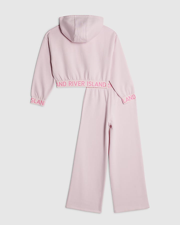 Girls Pink RI Waistband Legging Set