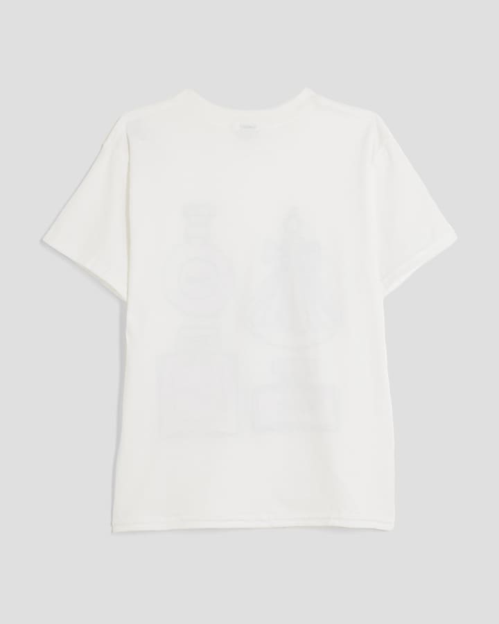 Girls White Perfume T-shirt