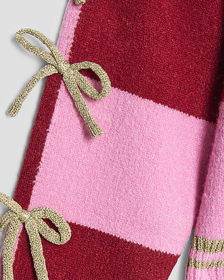Nephthys Girls Pink Dear Santa Jumper