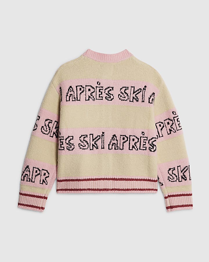 Nephthys Girls Pink Apres Ski Cardigan