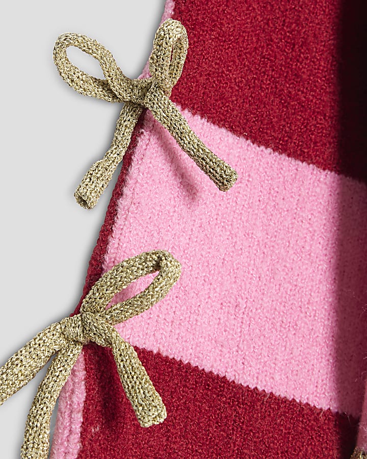 Nephthys Mini Girls Pink Dear Santa Jumper