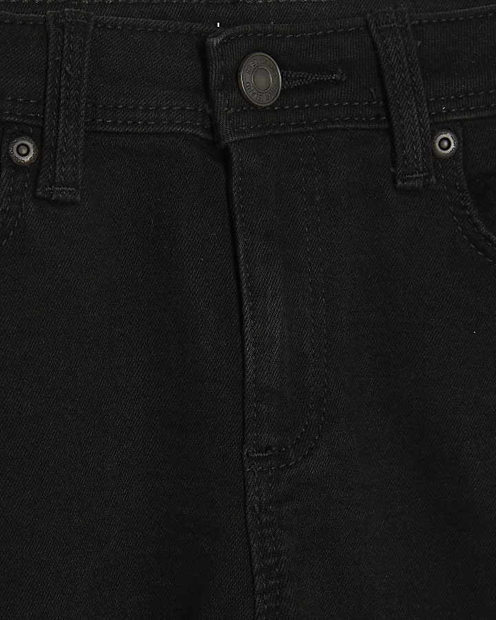 Boys black relaxed skinny jeans