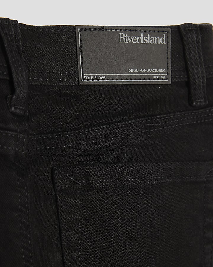Boys black relaxed skinny jeans