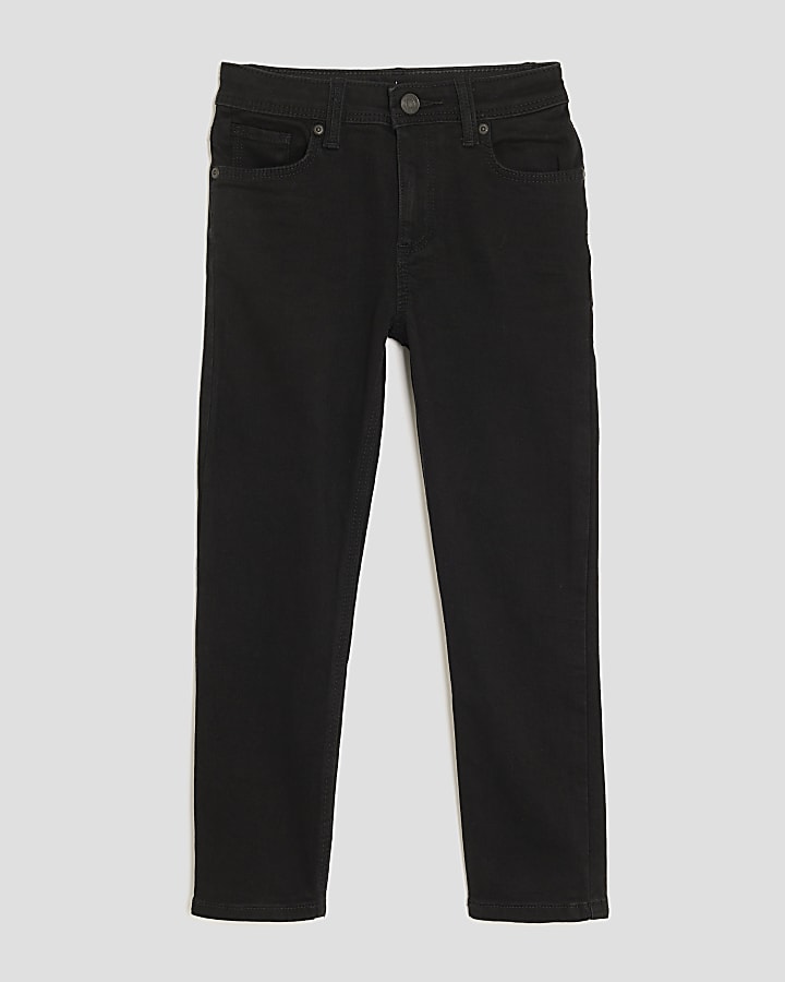 Boys black relaxed skinny jeans