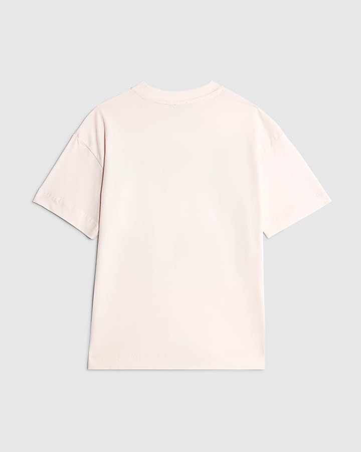 Girls Pink L'amour 3D Heart T-Shirt