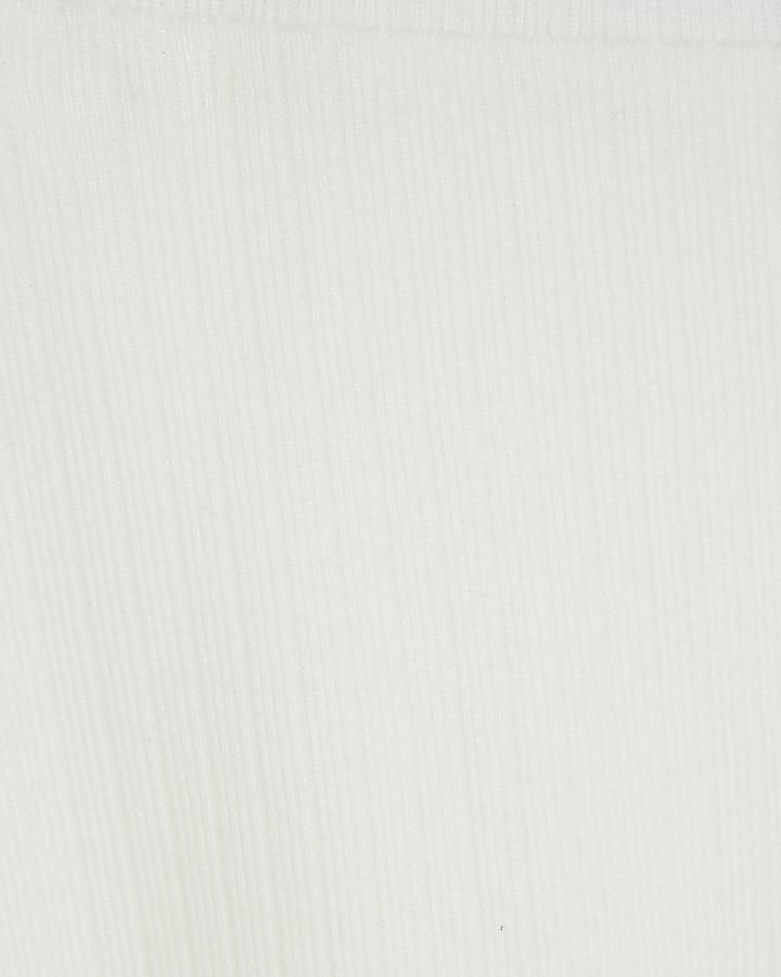 Mini Girls Cream Cosy Skort Set