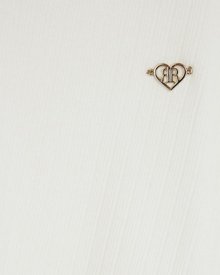 Mini Girls Cream Cosy Skort Set