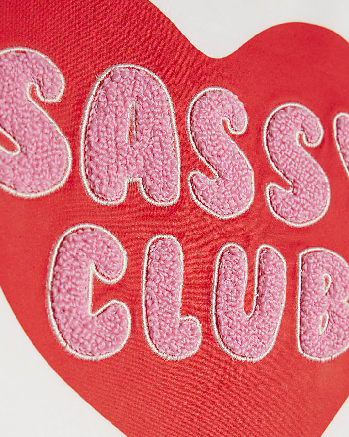 Girls Pink Sassy Club Pyjamas Set