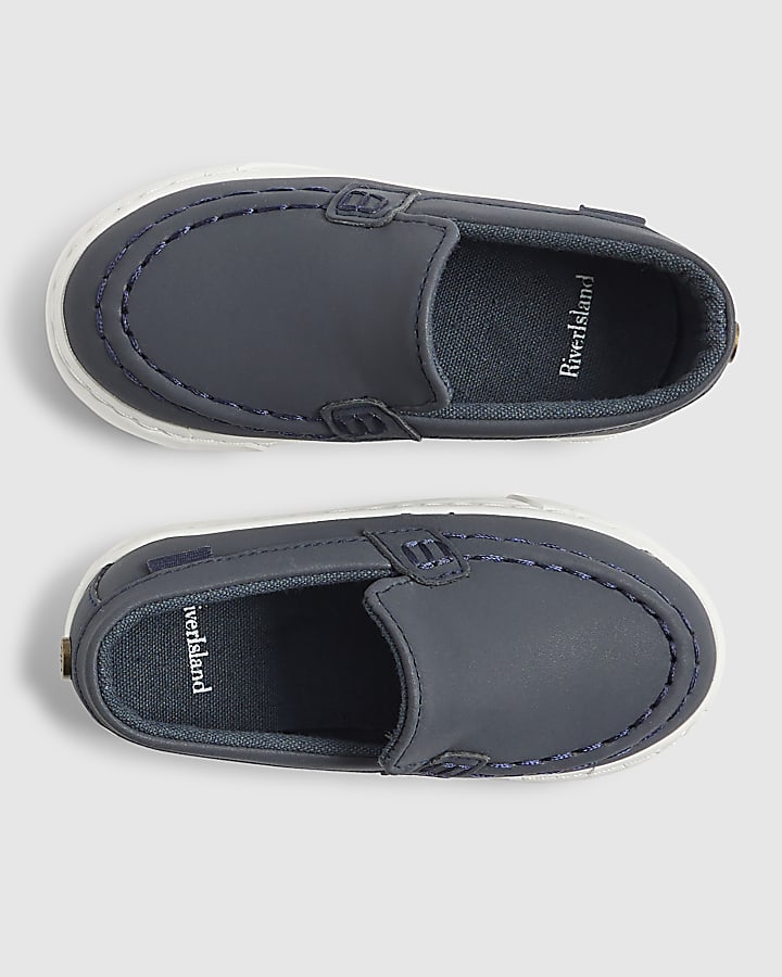 Mini Boys Navy Loafers