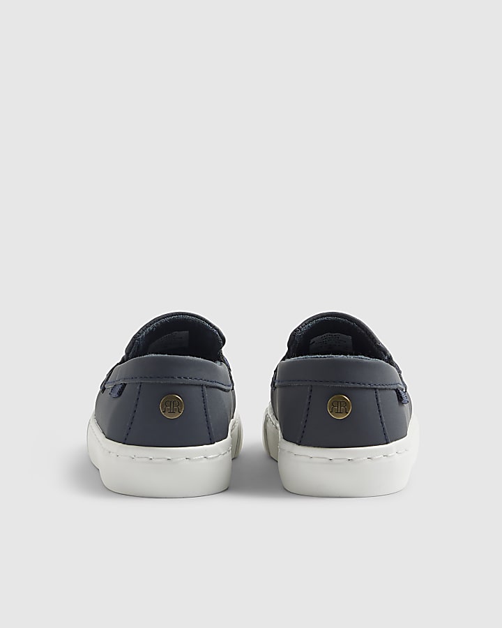 Mini Boys Navy Loafers