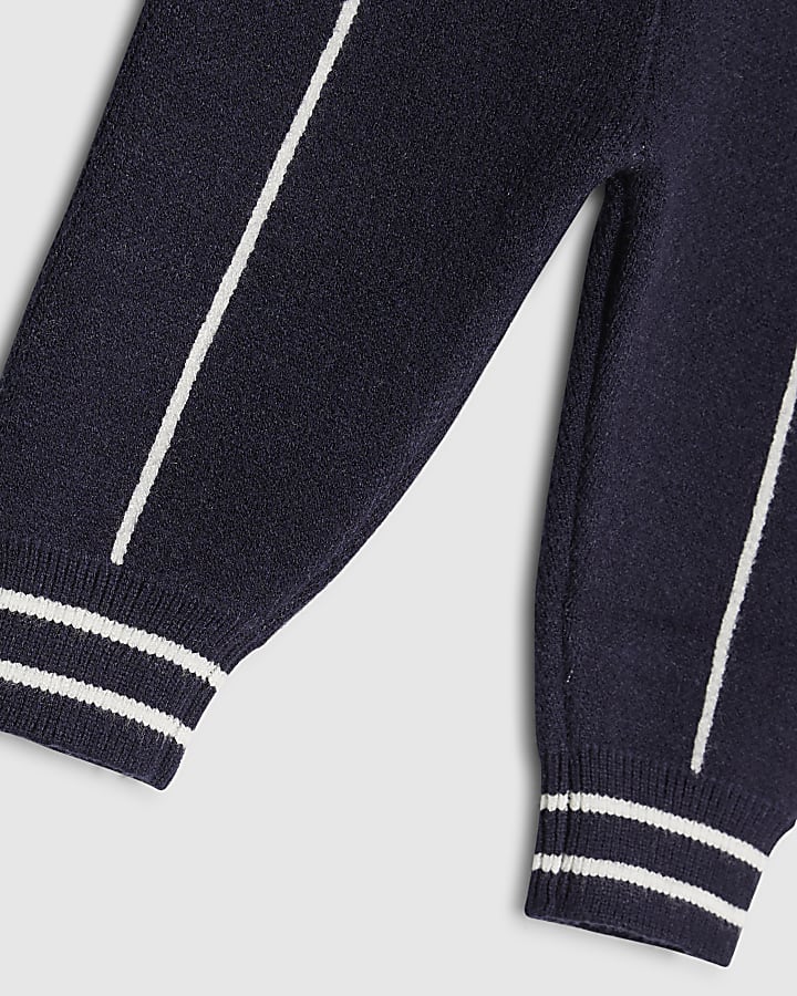 Baby Boys Navy RI Monogram Jumper Set