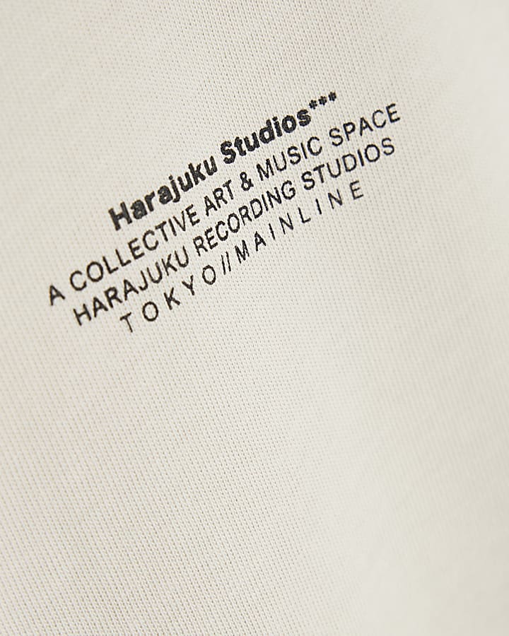Mini Boys Beige Harajuku Studios T-Shirt