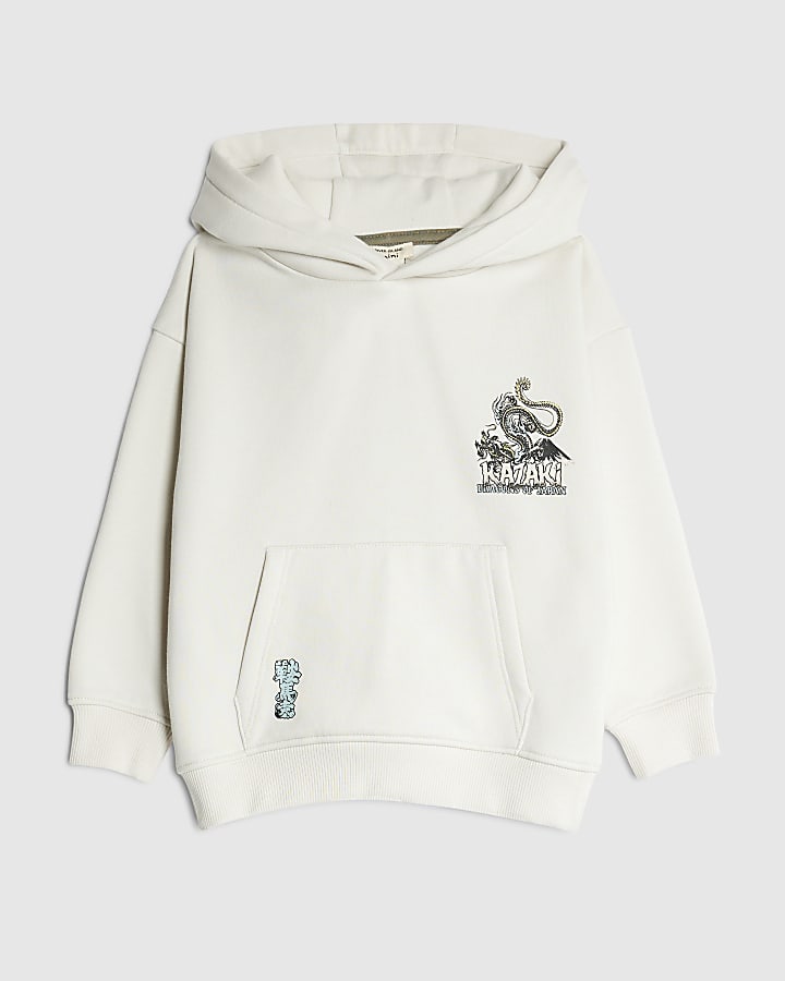 Mini Boys Cream Kazaki Japanese Hoodie