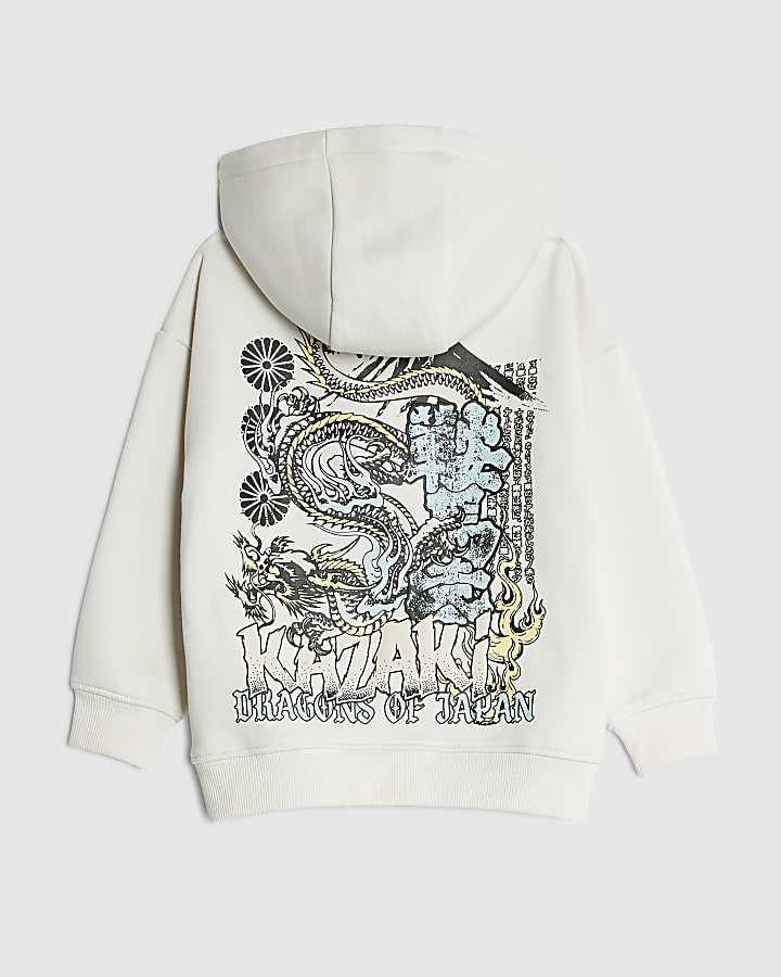 Mini Boys Cream Kazaki Japanese Hoodie