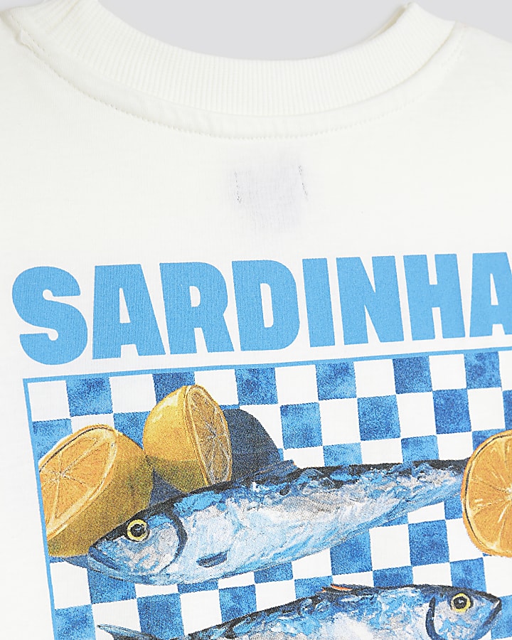 Boys White Sardinha T-Shirt