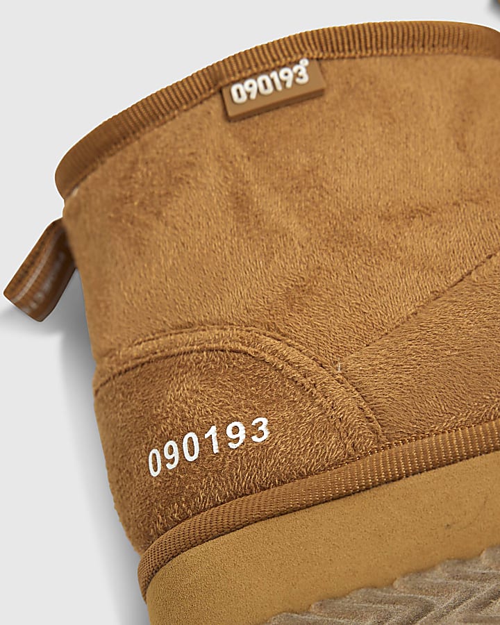 Mini Boys Beige Fur Lined Boots