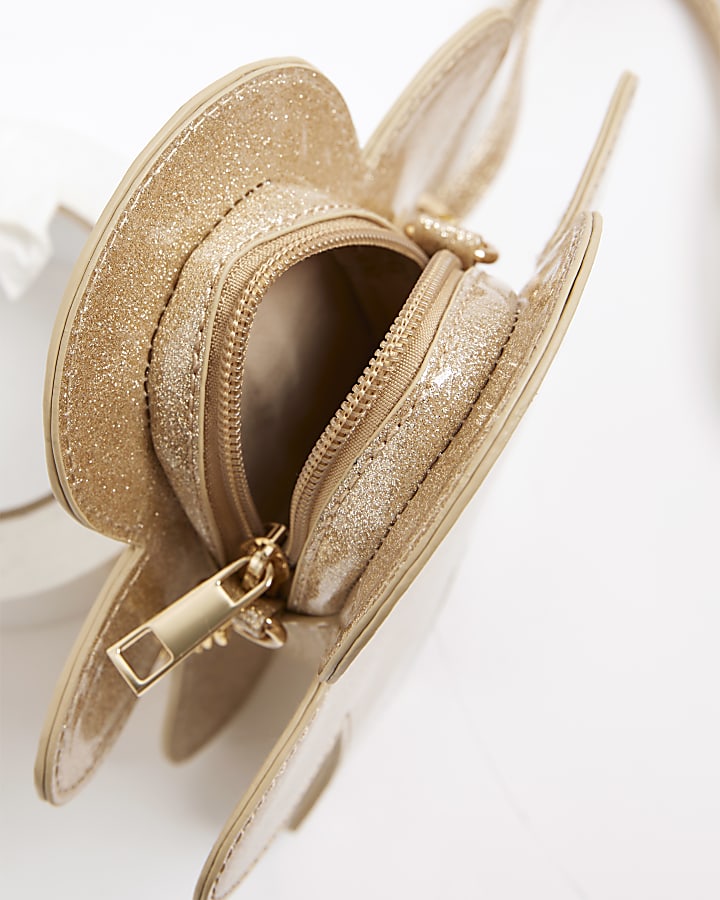 Girls Gold Gingerbread Man Cross Body Bag
