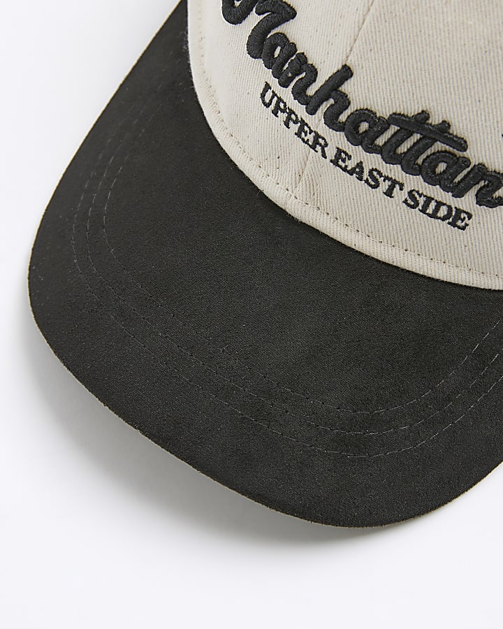 Mini Boys Cream Manhattan Baseball Cap