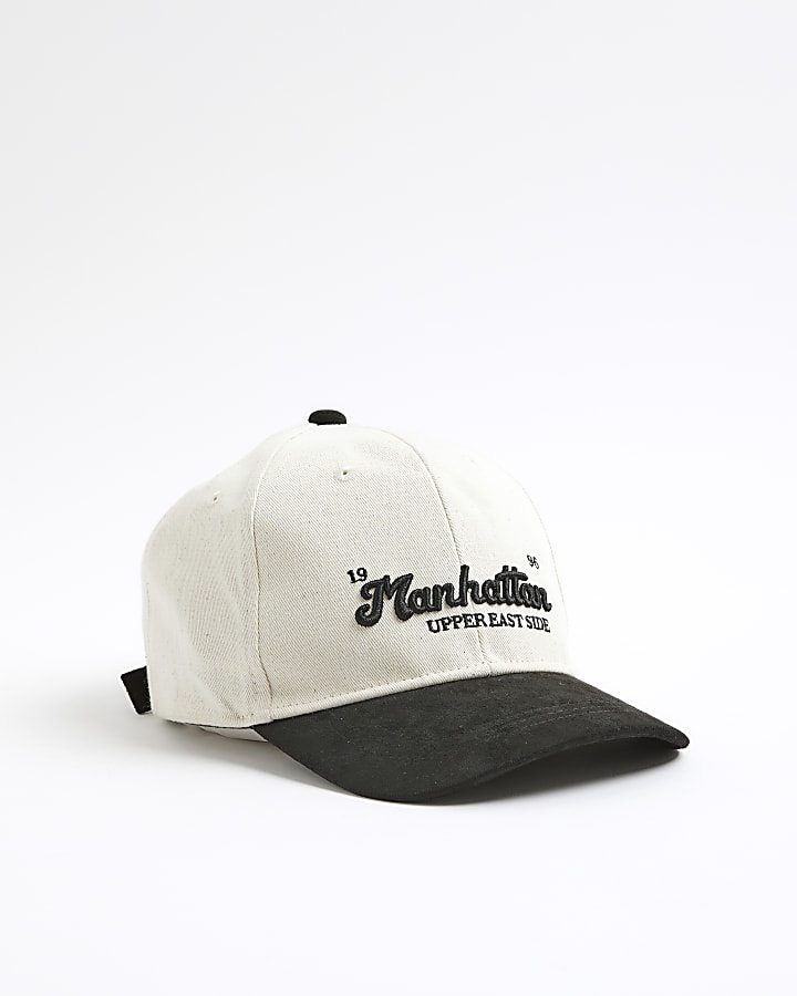 Mini Boys Cream Manhattan Baseball Cap
