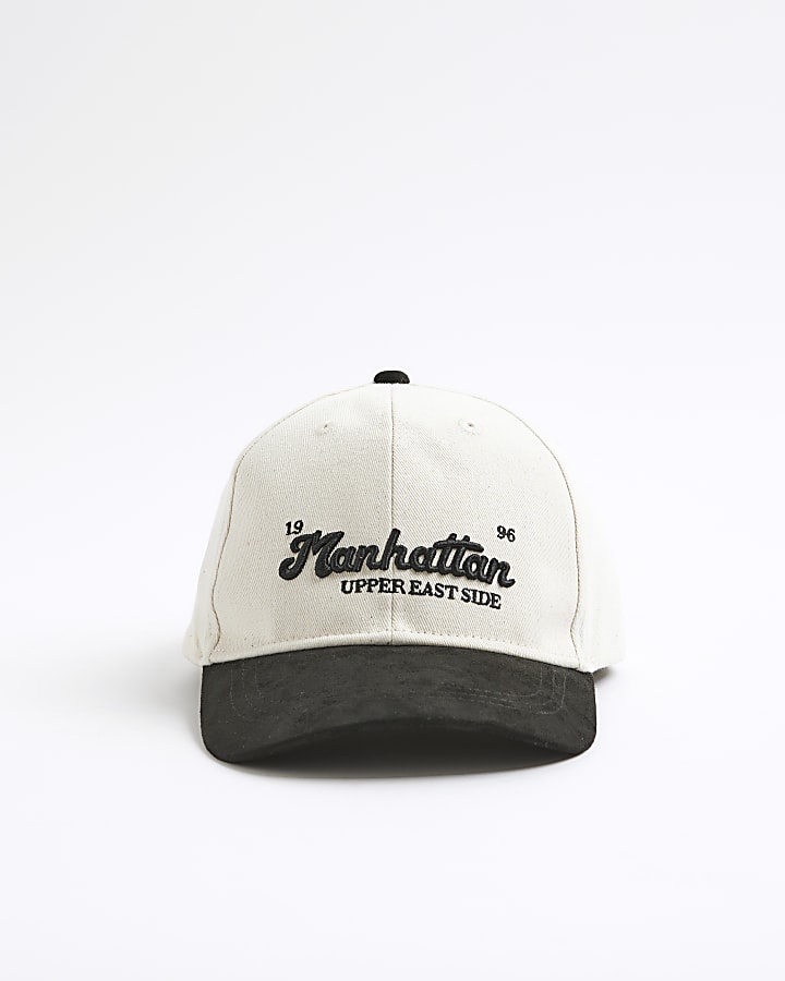 Mini Boys Cream Manhattan Baseball Cap