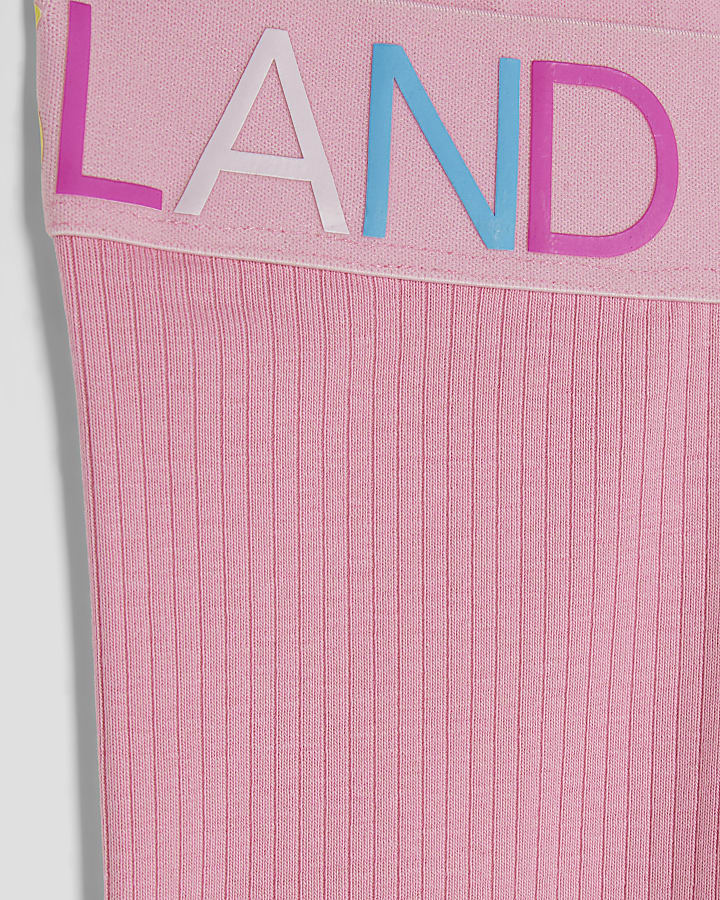 Mini Girls Pink Multi RI Leggings